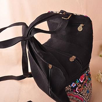 Amazon.co.jp: ヴィンテージ芸術的な刺繍の女性キャンバスバック